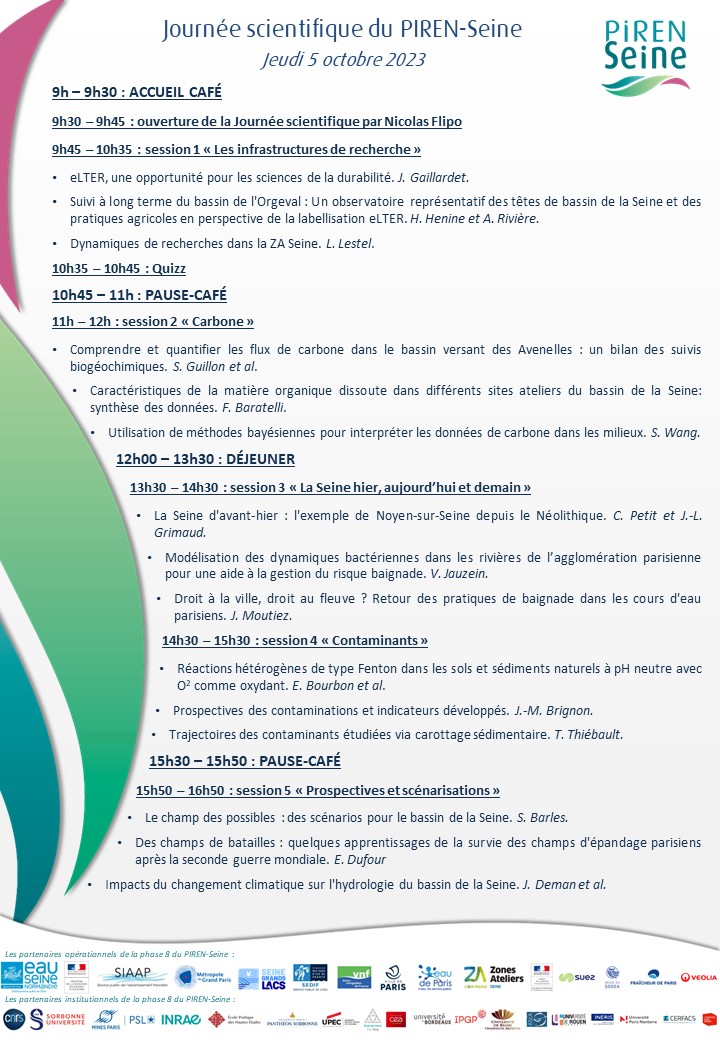 Programme journee scientifique 2023